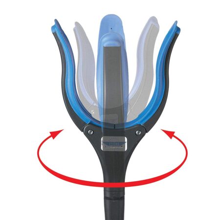 Ettore Grip'n Grab: Multi-Purpose Reach Tool with Rotating Rubber Grip Head, Blue - Image 3