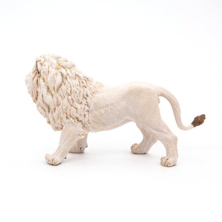 Papo -hand-painted - figurine -Wild animal kingdom - White Lion -50074 -Collectible - For - Image 7