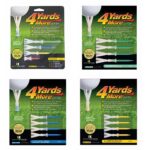4 Yards More Golf Tee - 2 3/4" Standard (4 Yellow Tees) - Image 2