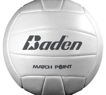 Baden MatchPoint Official Size 5 Cushioned Volleyball, White