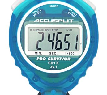 ACCUSPLIT Pro Survivor – A601XBK Stopwatch, Clock, Extra Large Display (Aqua)