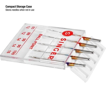 SINGER 4863 Universal Ball Point Machine Needles, Assorted Sizes, 5-Count - Image 4