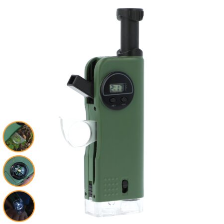 Carson X-Scope Kids 7 Function Multi Purpose Optical Pocket Tool with 30x Microscope, 8x T