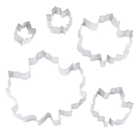 R&M International Maple Leaf Cookie Cutters, Assorted Sizes, 5-Piece Set - Image 2