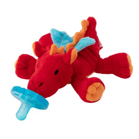 WubbaNub Infant Pacifier - Red Dragon - Image 3