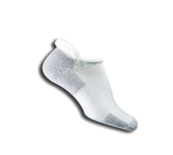 thorlos womens Max Cushion J Rolltop Running Socks, White/Platinum (1 Pair), Medium US