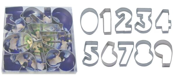 R&M International Numbers 3" Cookie Cutters, 9-Piece Set - Image 2