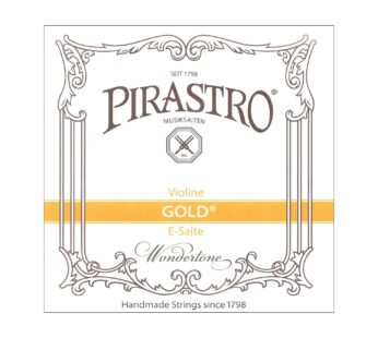 Pirastro Gold Label 4/4 Violin E String – Medium – Steel – Ball End