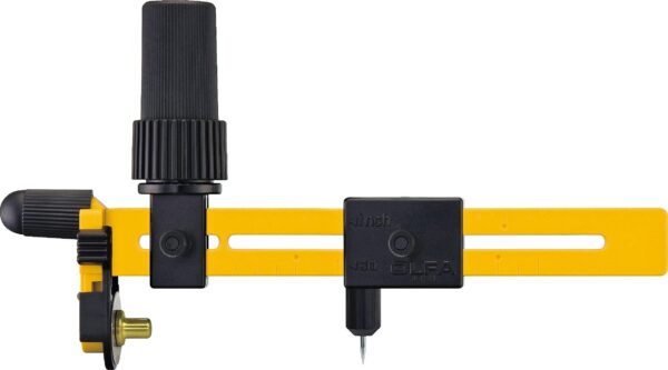 OLFA 18mm Rotary Circle Cutter (CMP-3) - Adjustable Rotary Blade Cutter w/ Ratchet Handle - Image 2