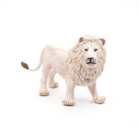 Papo -hand-painted - figurine -Wild animal kingdom - White Lion -50074 -Collectible - For - Image 4