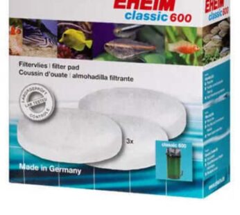 EHEIM Filter Pad (White) for Classic External Filter 600 (3 Pieces) , 3.00 x 7.00 x 7.00 i