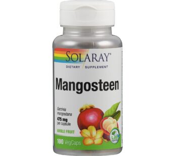 SOLARAY Mangosteen Fruit 475mg | Whole Herb | Antioxidant & Immune Support Supplement w/Ph