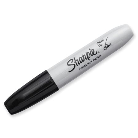 SHARPIE Permanent Markers, Chisel Tip, Black, 12 Count - Image 2