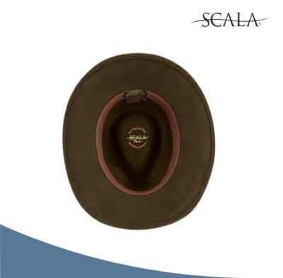 Scala Classico Men's Crushable Felt Outback Hat, Black, Large - Image 3