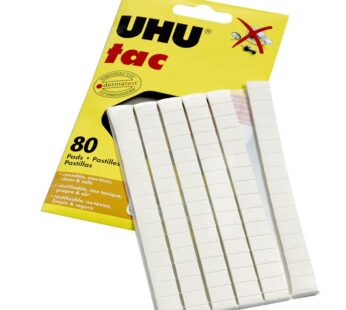 Uhu Tac Removable and Reusable Glue Pads for Fast & Cleanmounting, Non-Toxic, Ideal for Pa