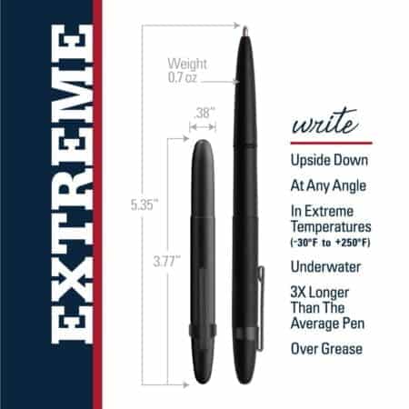 Fisher Space Pen Bullet Pen - 400 Series - Matte Black w/ Clip - Gift Boxed - Image 3