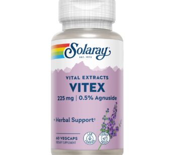 SOLARAY Vitex Berry Extract 225 mg – Chasteberry Supplement for Women – Traditional Hormon