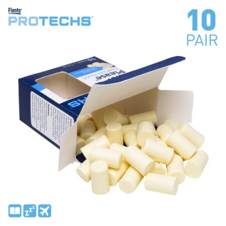 Flents Ear Plugs, 10 Pair with Case, Ear Plugs for Sleeping, Snoring, Loud Noise, Travelin - Image 2