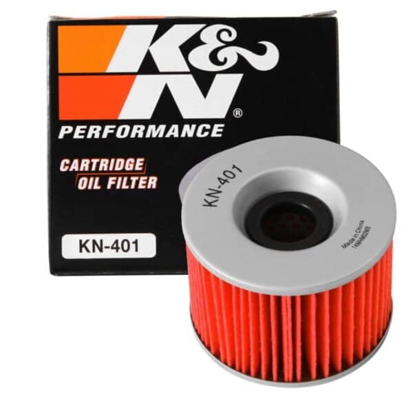 K&N Motorcycle Oil Filter: High Performance, Premium, Designed to be used with Synthetic o