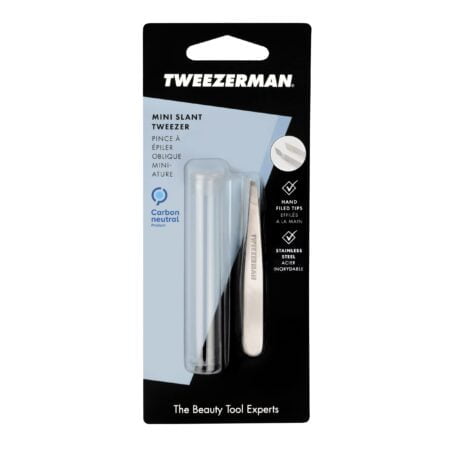Tweezerman Mini Slant Tweezer - Tweezers for Eyebrows, Travel Tweezers for Eyebrows, Facia - Image 5