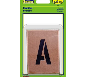 Hy-Ko ST-2 Number & Letter STENCILS, 2 INCH, TAN