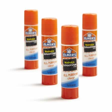 Elmer's All Purpose School Glue Sticks, Clear, Washable, 4 Pack, 0.24-ounce sticks - Image 3
