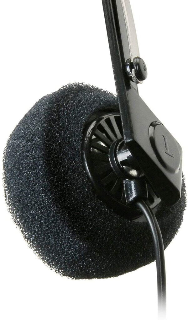 Parts Express Mini Stereo Lightweight Headphones with 4 Foot Cord - Image 3
