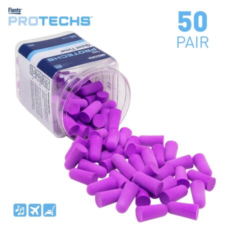 Flents Foam Ear Plugs, 50 Pair for Sleeping, Snoring, Loud Noise, Traveling, Concerts, Con - Image 3