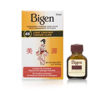 Bigen Permanent Powder Hair Color 46 Light Chestnut, 0.21 Ounce (Pack of 1)