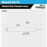 Wright Products V1020BL Heavy Duty Screen and Storm Door Pneumatic Closer, Black - Image 5