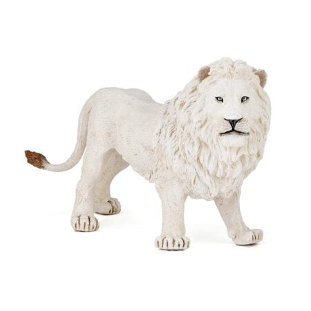 Papo -hand-painted - figurine -Wild animal kingdom - White Lion -50074 -Collectible - For