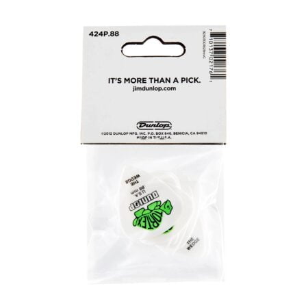 JIM DUNLOP 424P.88 Wedge, White/Green, .88mm, 12/Player's Pack - Image 5