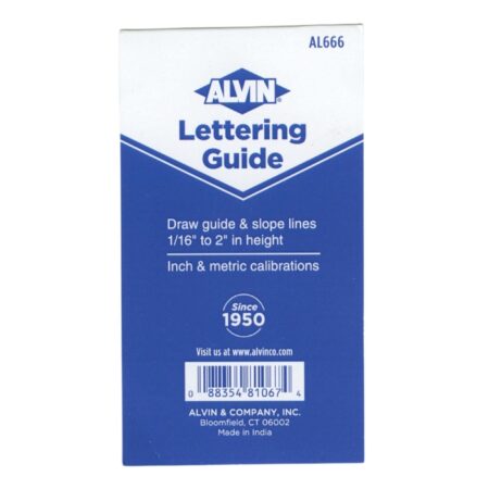 ALVIN AL666 Lettering Guide And Rule Template, Multipurpose Tool For Drafting, Design, And - Image 2