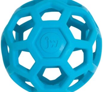 JW Pet Hol-ee Roller Dog Toy Puzzle Ball, Natural Rubber, Small (3 Inch Diameter), Colors