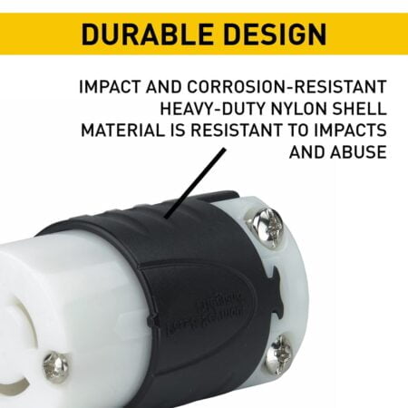 Legrand Pass & Seymour L1420CCCV3 Turnlok Industrial Spec Grade Locking Connector, 20 Amp - Image 6