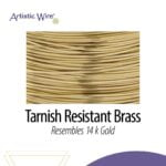 Artistic Wire 20 Gauge Tarnish Resistant Brass Craft Jewelry Wrapping Wire, Gold Color, 15 - Image 3
