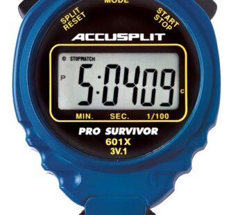 ACCUSPLIT Pro Survivor – A601X Stopwatch, Clock, Extra Large Display (Blue)