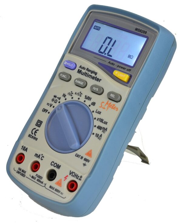 Mastech 5-in-1 multimeter Lux, Sound Level, Humidity,Temperature,True RMS MS8209 - Image 3