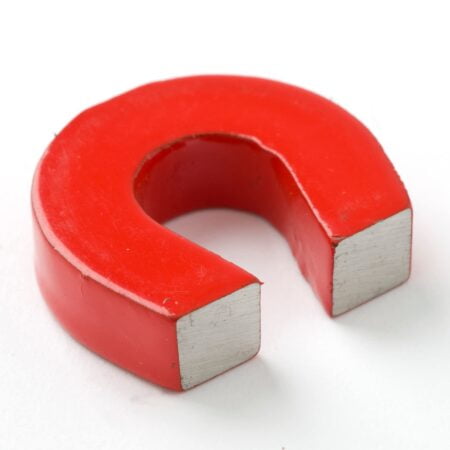 Dowling Magnets Alnico Horseshoe Magnet (One 1 Inch High Red Small Magnet) and One Keeper. - Image 2