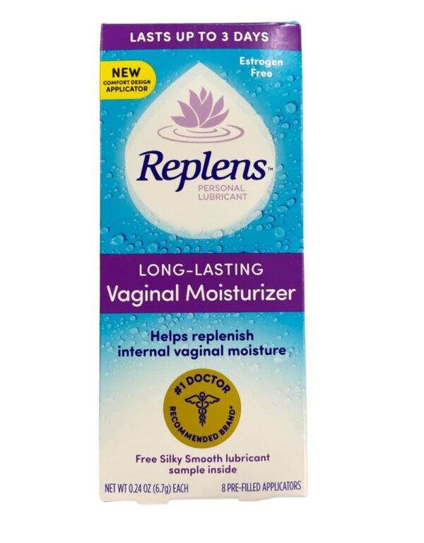 Replens Long-Lasting Vaginal Feminine Moisturizer 8 Prefilled Applicators - Image 2