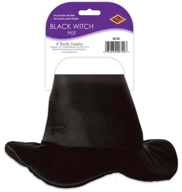 Satin-Soft Black Witch Hat - Image 5