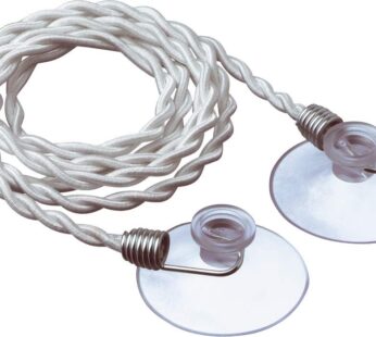 Go Travel Clothes Line, Easy-to-Hang Clothes Line with Polyester Rope and Rubber Suction C