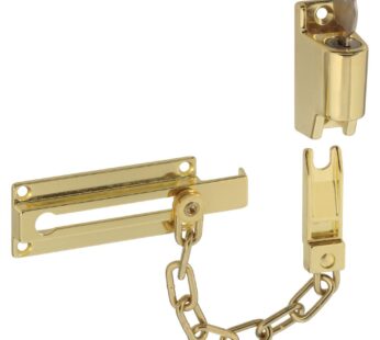 National Hardware N183-582 806 Keyed Chain Door Locks in Brass