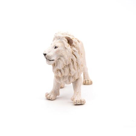 Papo -hand-painted - figurine -Wild animal kingdom - White Lion -50074 -Collectible - For - Image 5