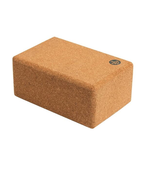 Manduka Yoga Cork Block - Yoga Prop and Accessory, Good for Travel, Comfortable Edges, Lig