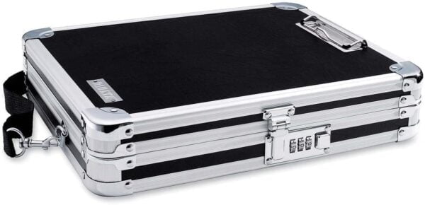 Vaultz Locking Clipboard with Storage - Heavy Duty Metal Clip Board Box Holds 8.5" x 11" L - Image 2