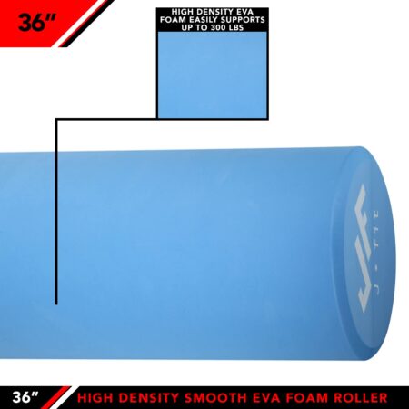 JFIT High Density Smooth EVA Roller, 36-Inch, Blue,20-0637 - Image 4