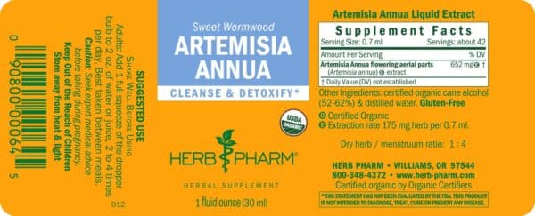 Herb Pharm Artemisia Annua (Sweet Annie) Extract 1 oz Liquid - Image 2