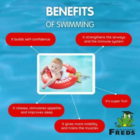 FREDS SWIM ACADEMY SWIMTRAINER Classic Red, Baby Pool Float Ring for Babies and Toddlers, - Image 7