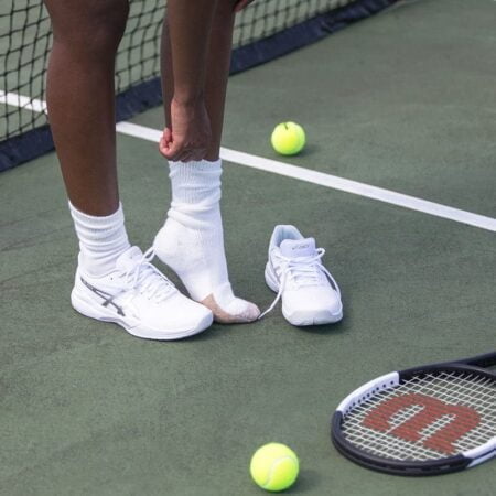 Thorlos TX Max Cushion Crew Tennis Socks, White (1 Pair), Large - Image 9